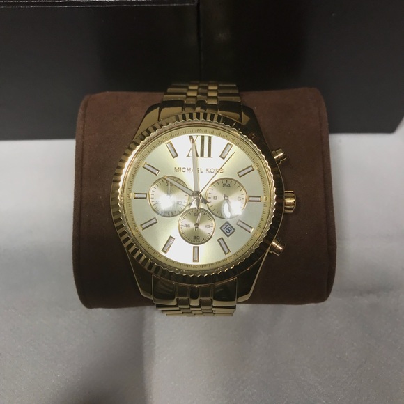 Men’s Chronograph Lexington Gold-Tone Watch - Picture 1 of 4